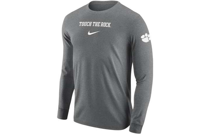 Nike Nike T Shirts Men's Gray Crew Neck Moderate Straight Fit