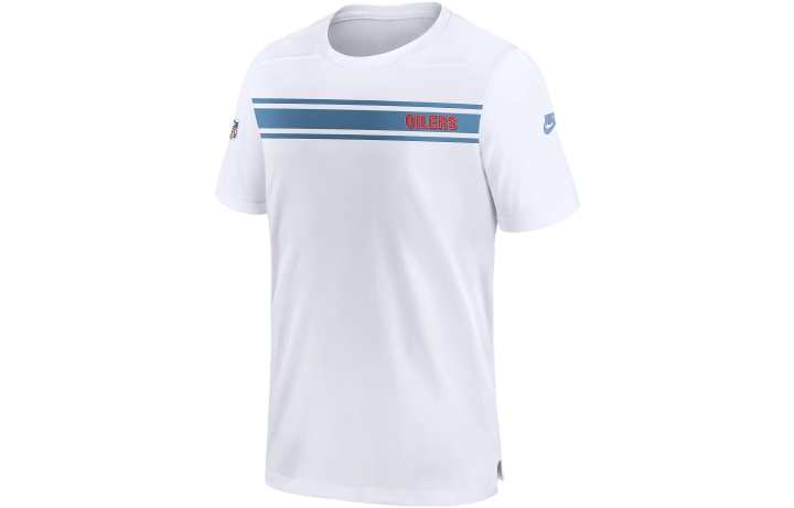 Nike Nike Dri Fit T Shirts Men's White Crew Neck Moderate Straight Fit
