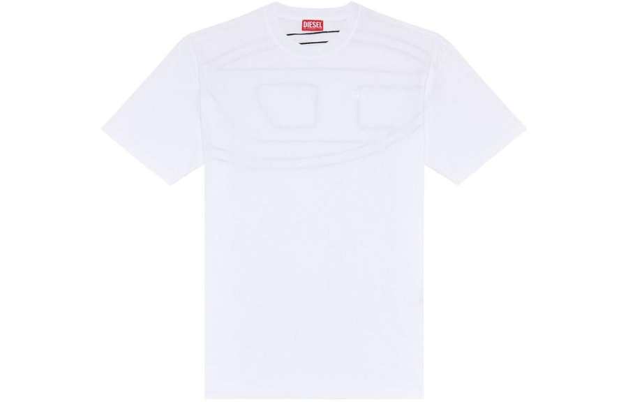 DIESEL T Shirts Men's White Crew Neck Moderate