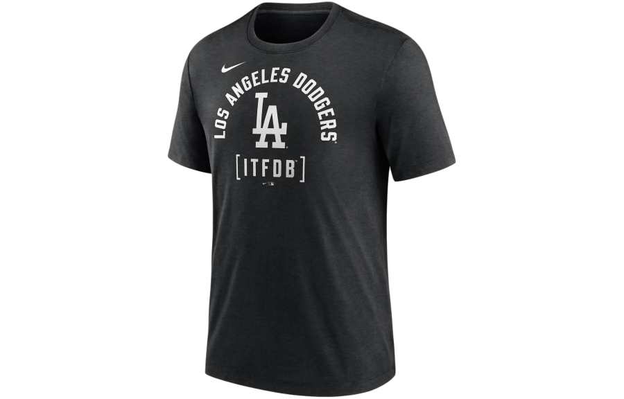 Nike Nike Los Angeles Dodgers Swing Big T Shirt Men's Black
