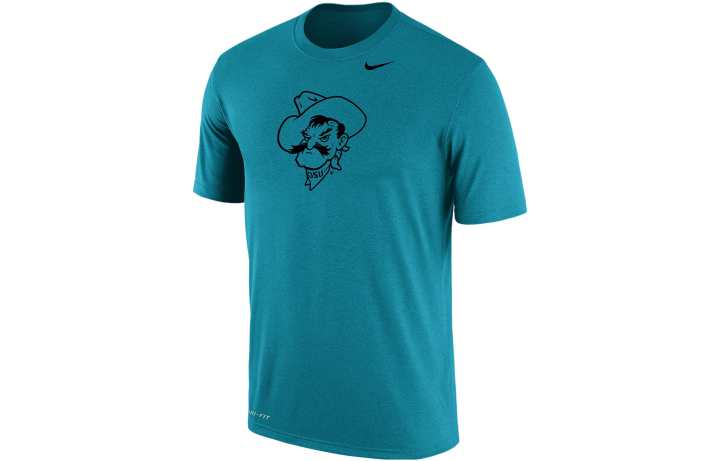 Nike Nike T Shirts Men's Turquoises Crew Neck Moderate Straight Fit