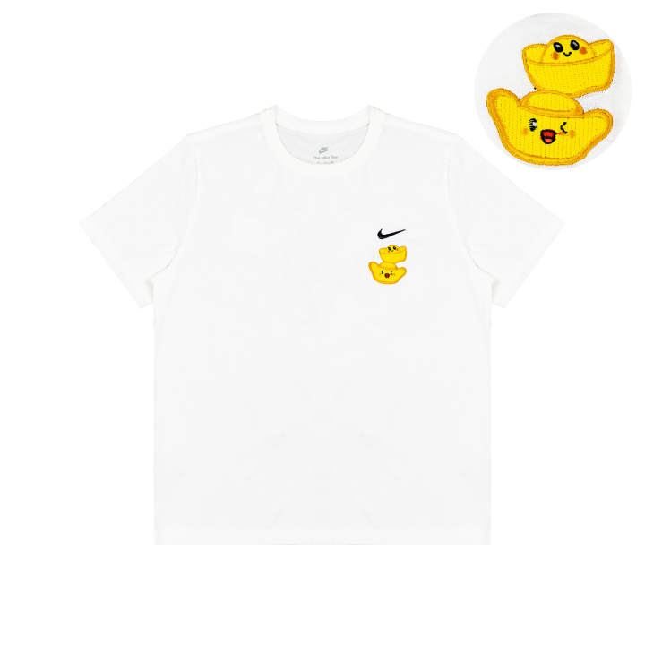 Nike Nike T Shirts Unisex White Crew Neck Moderate Straight Fit