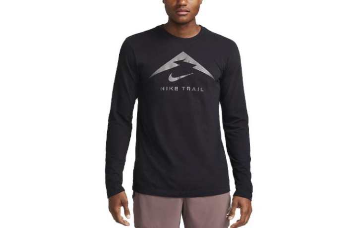 Nike Nike T Shirts Men's Black Crew Neck Moderate Straight Fit
