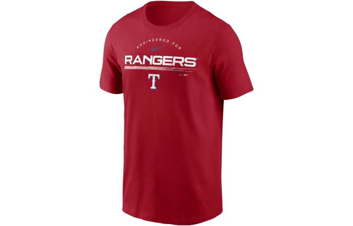 Nike Nike T Shirts Men's Red Crew Neck Moderate Straight Fit
