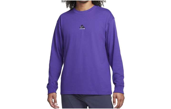 Nike Nike T Shirts Men's Purple Crew Neck Moderate