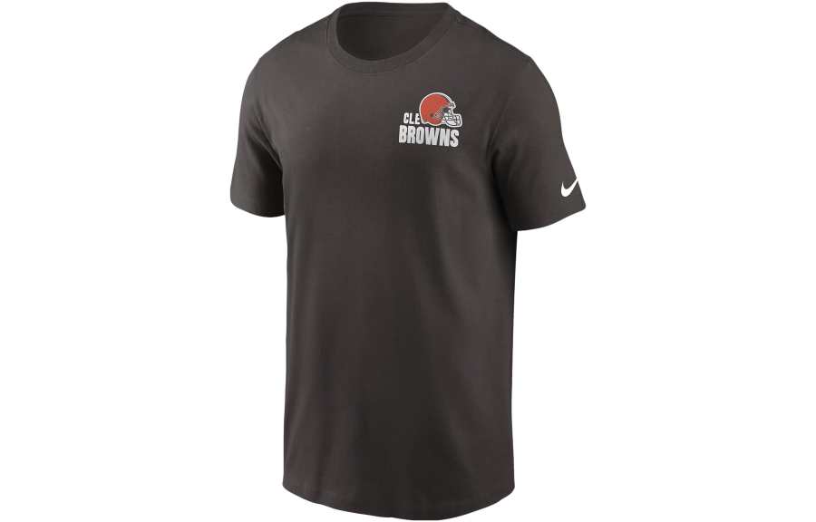 Nike Nike T Shirts Men's Brown Crew Neck Moderate Straight Fit
