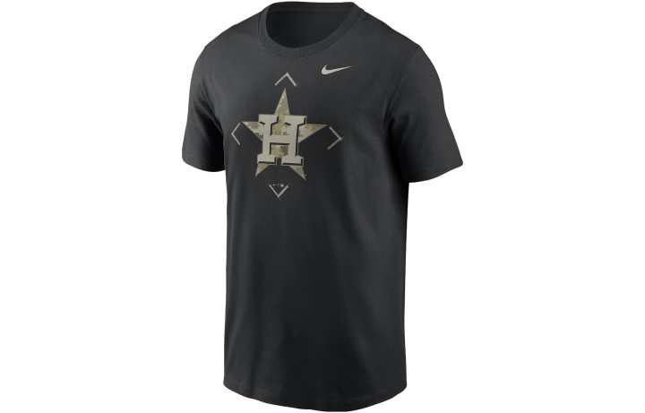 Nike Nike T Shirts Men's Black Crew Neck Moderate Straight Fit