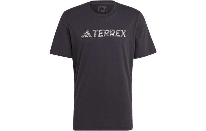 Adidas Adidas Terrex T Shirts Men's Black Crew Neck Moderate Straight Fit