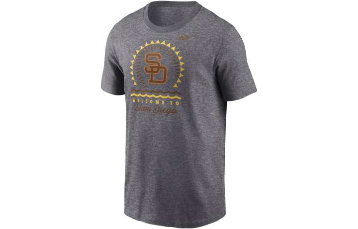 Nike Nike T Shirts Men's Gray Crew Neck Moderate Straight Fit