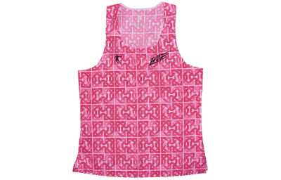 QIAODAN Running T Shirts Men's Fluorescent Flying Shadow Pink Print Moderate