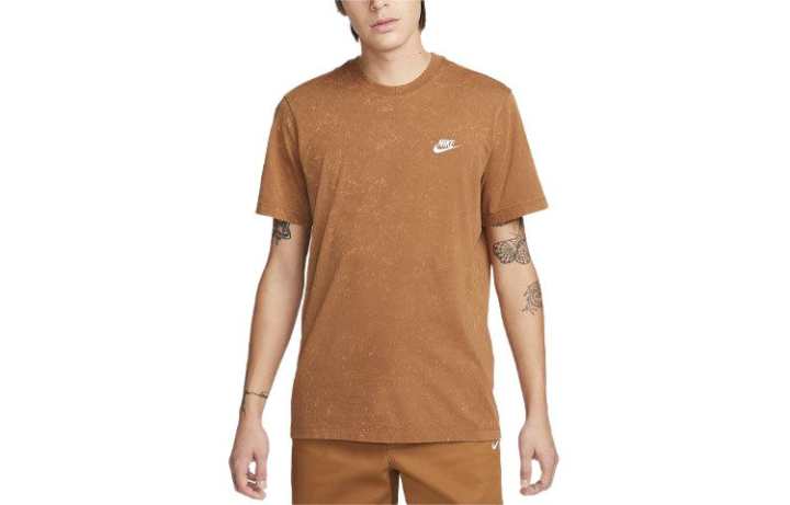 Nike Nike Sportswear Club T Shirt Men's Tan