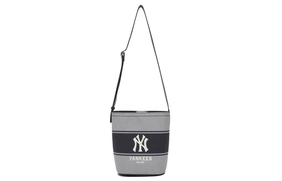 MLB New York Yankees Polyester Bucket Bag, Crossbody Bag, Shoulder Bag, Tote, Portable Women's Black