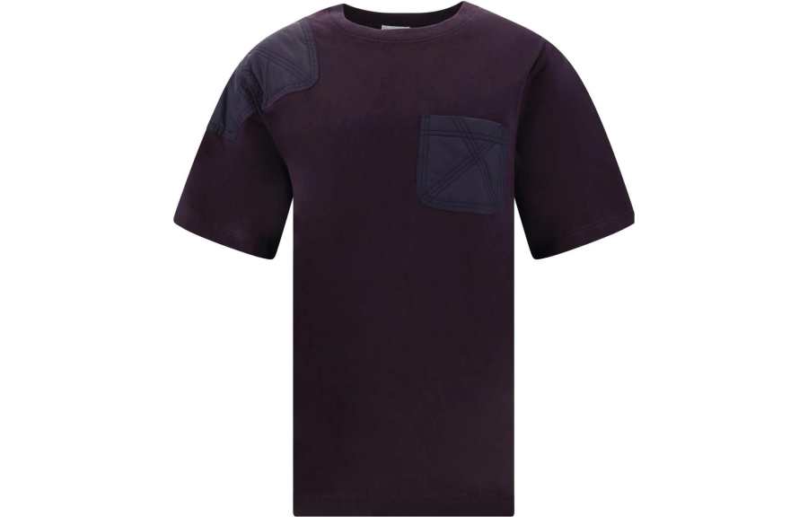 Burberry panelled cotton T-shirt