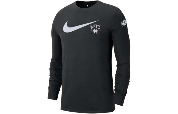 Nike Nike Brooklyn Nets Swoosh Essential T Shirt Men's Black
