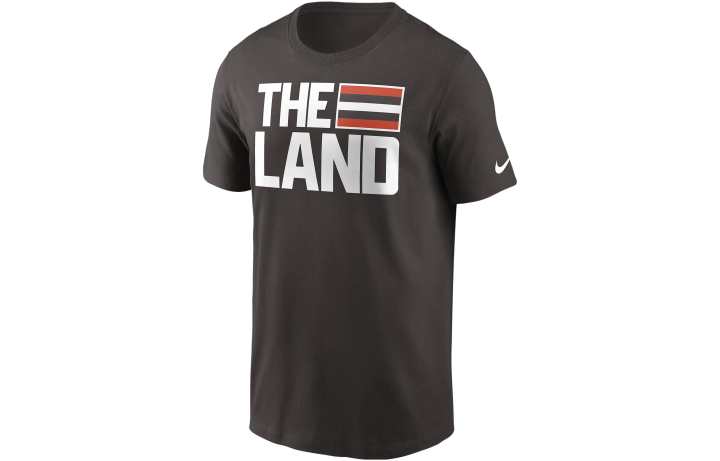 Nike Nike T Shirts Men's Brown Crew Neck Moderate Straight Fit