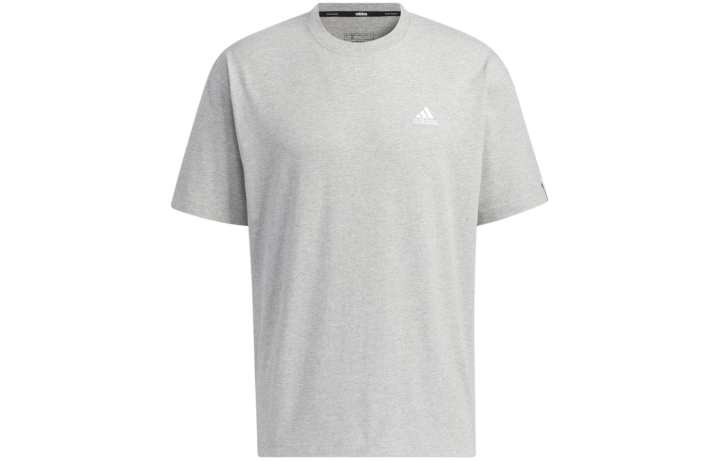 Adidas Adidas T Shirts Men's Gray Crew Neck Moderate Straight Fit
