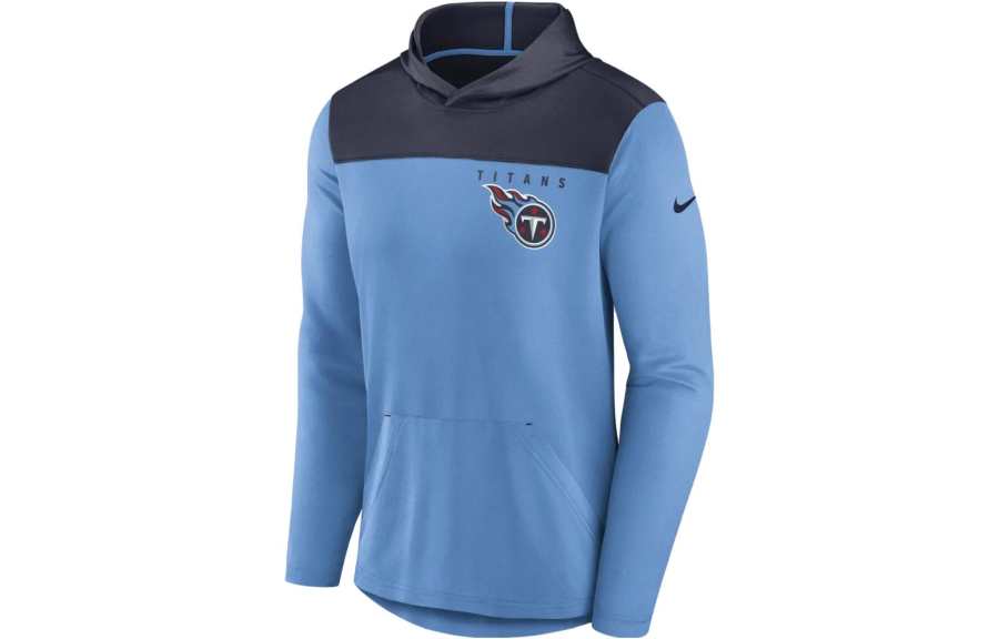Nike Nike NFL T Shirts Men's Blue Hooded Moderate Straight Fit