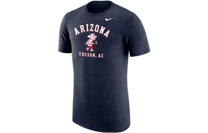 Nike Nike T Shirts Men's Marine Blue Crew Neck Moderate Straight Fit