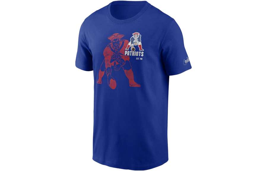 Nike Nike T Shirts Men's Royal Blue Crew Neck Moderate Straight Fit