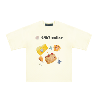 24h7 Short Sleeved T Shirts Unisex Apricot
