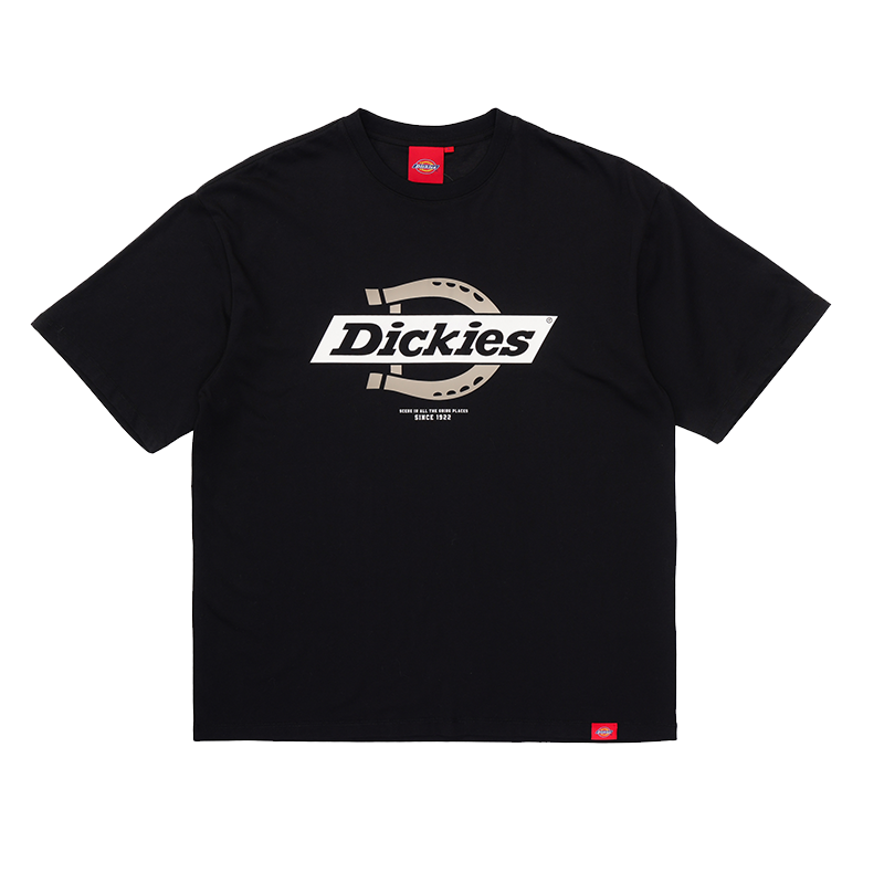 Dickies Dickies T Shirts Men's Black Crew Neck Moderate