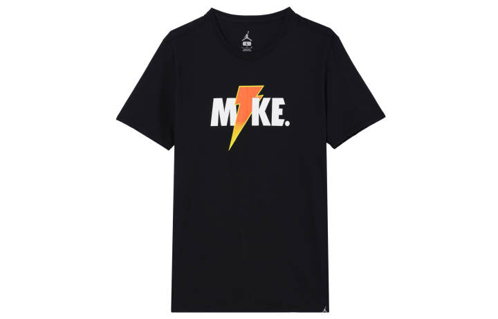 Jordan Jordan LIKE MIKE T Shirts Men's Blue Crew Neck Moderate Straight Fit