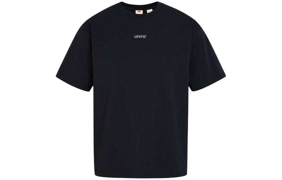 Levis Levis T Shirts Men's Black Crew Neck Moderate Straight Fit