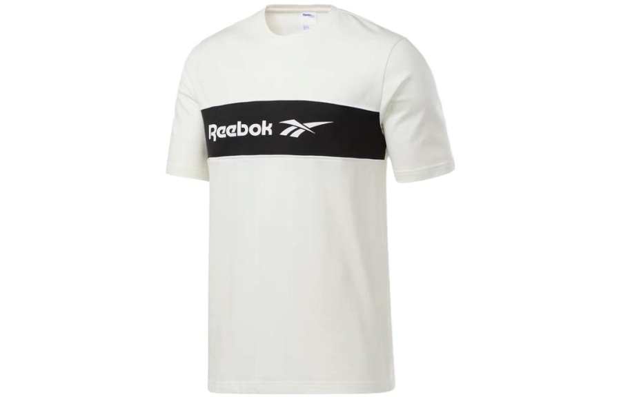 Reebok T Shirt Men's Ecru Black
