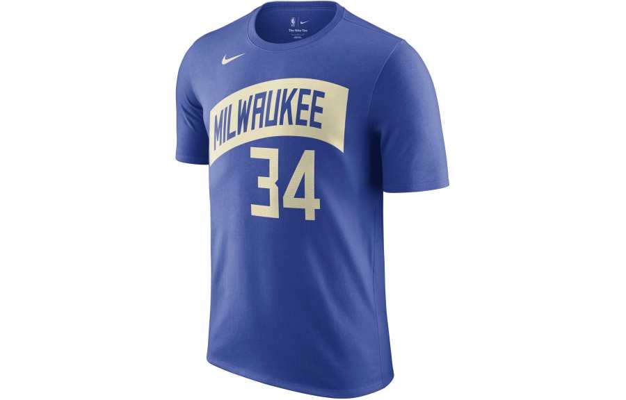 Nike Nike Giannis Antetokounmpo Milwaukee Bucks City Edition T Shirt Men's Royal Blue