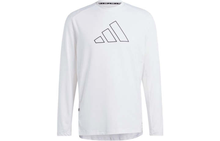 Adidas Adidas T Shirts Men's White Crew Neck Moderate Straight Fit