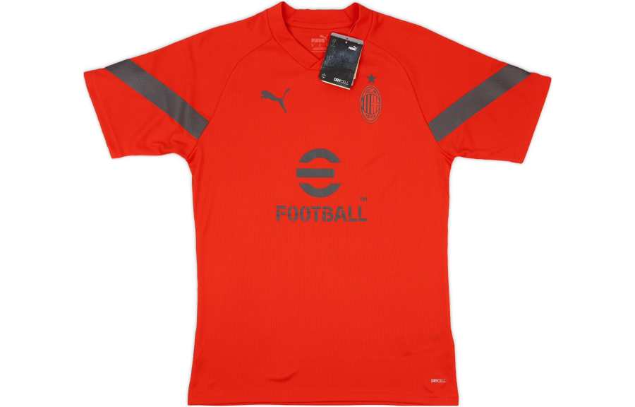 PUMA T Shirts Men's Red V Neck Moderate Straight Fit