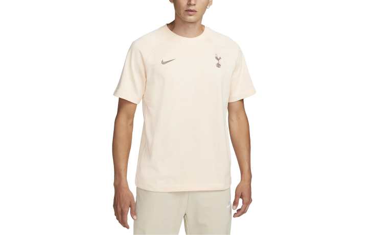 Nike Nike T Shirts Men's Ecru Crew Neck Moderate Straight Fit