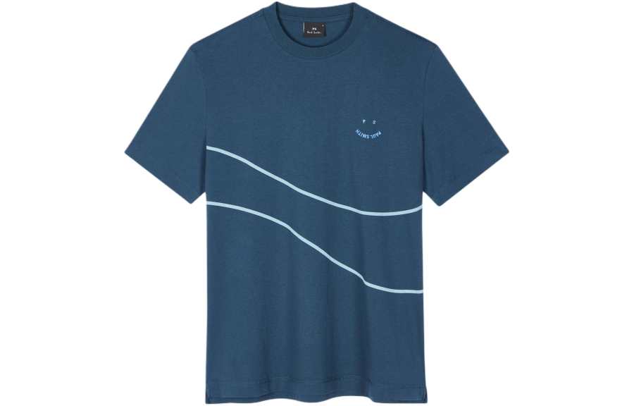 Paul Smith Ps Paul Smith Logo Detailed Crewneck T Shirt
