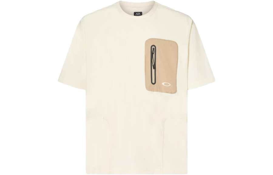 Oakley T Shirts Men's Arctica White Crew Neck Moderate Straight Fit