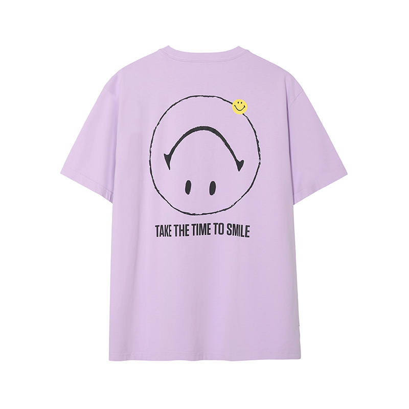 Lee T Shirts Men's Purple Crew Neck Moderate Straight Fit