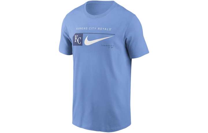 Nike Nike Kansas City Royals Team Swoosh Lockup T Shirt Men's Sky Blue