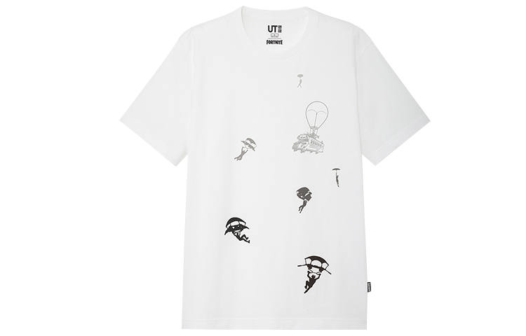 UNIQLO T Shirts Unisex White Crew Neck Moderate