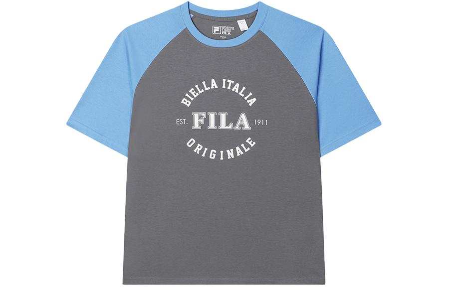 FILA T Shirt Unisex Thunder Cloud Gray