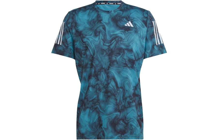 Adidas Adidas Own The Run Allover Print T Shirt