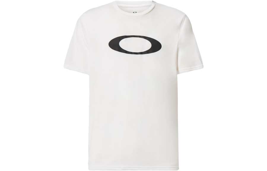 Oakley T Shirts Men's White Crew Neck Moderate Straight Fit