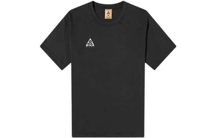 Nike Nike T Shirts Men's Black Crew Neck Moderate Straight Fit