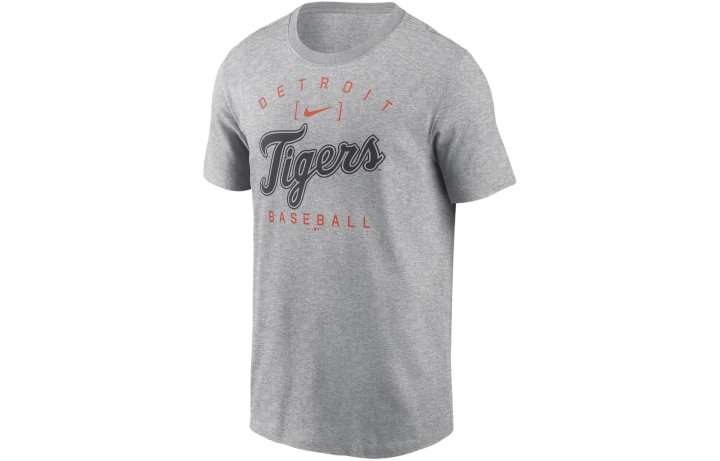Nike Nike Detroit Tigers Home Team Athletic Arch T Shirt Men's Gray