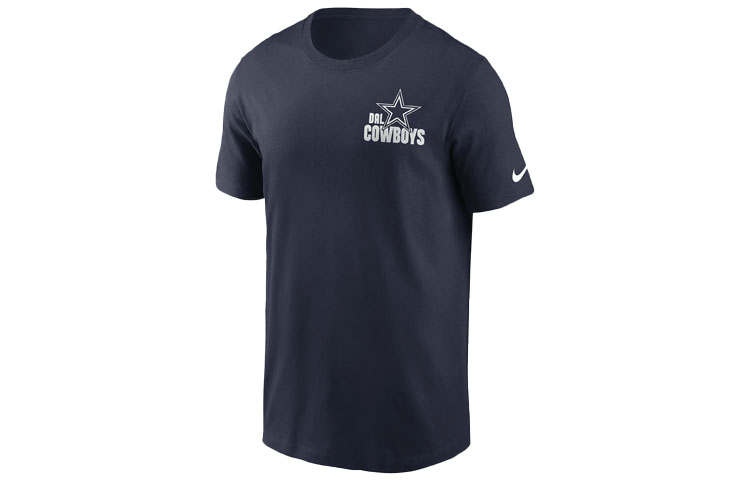 Nike Nike T Shirts Men's Marine Blue Crew Neck Moderate Straight Fit