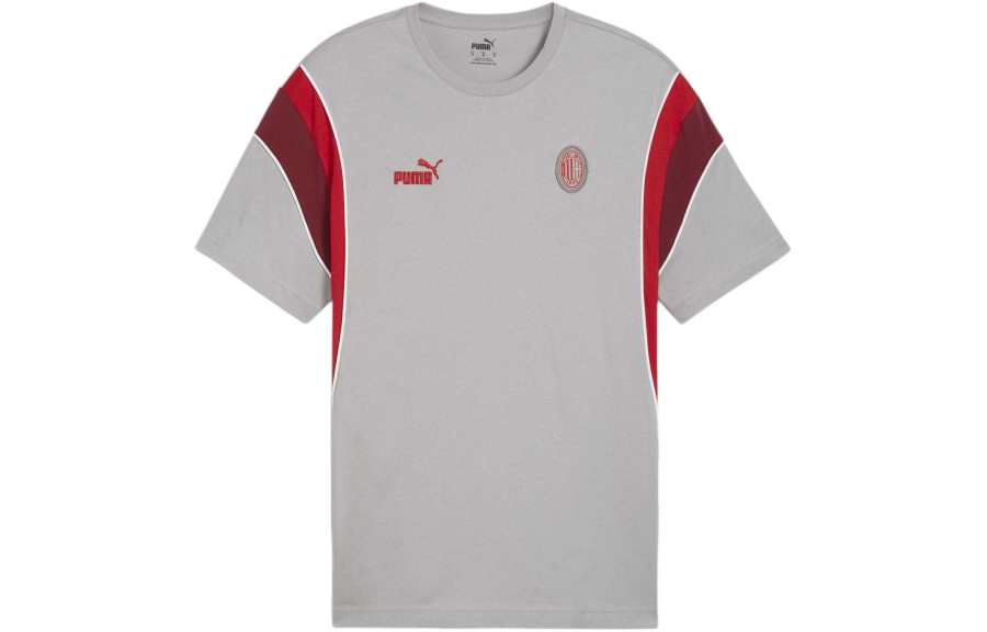 PUMA FtblArchive AC Milan T Shirt Men's Concrete Gray