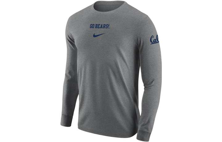 Nike Nike T Shirts Men's Gray Crew Neck Moderate Straight Fit
