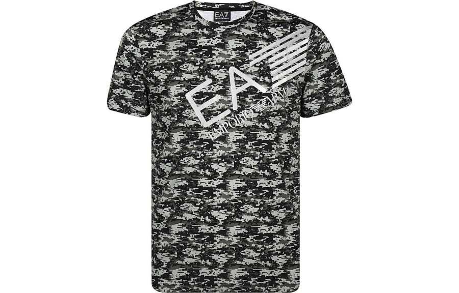 EMPORIO ARMANI EA7 T Shirt Men's Gray Green