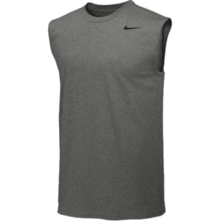 Nike Nike T Shirts Men's Gray Crew Neck Moderate Straight Fit