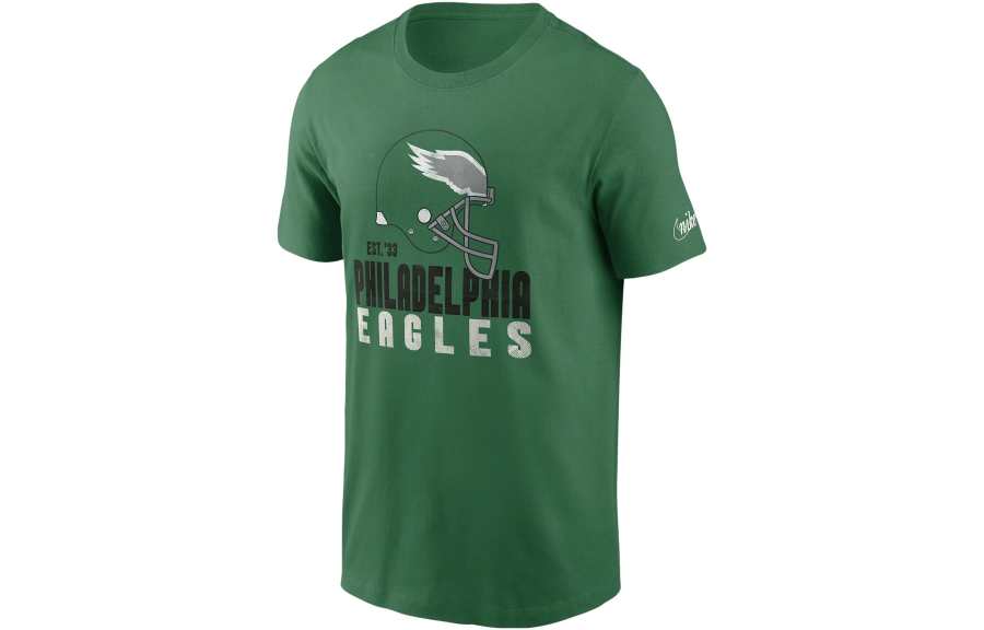 Nike Nike T Shirts Men's Green Crew Neck Moderate Straight Fit
