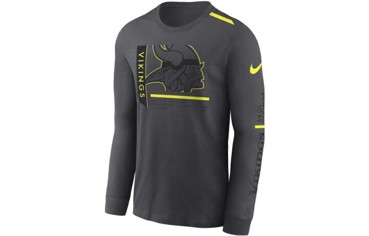 Nike Nike T Shirts Men's Gray Crew Neck Moderate Straight Fit