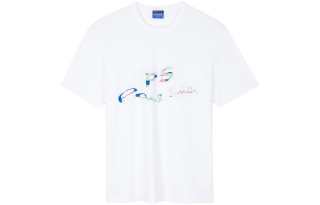 Paul Smith T Shirts Men's White Crew Neck Moderate Straight Fit